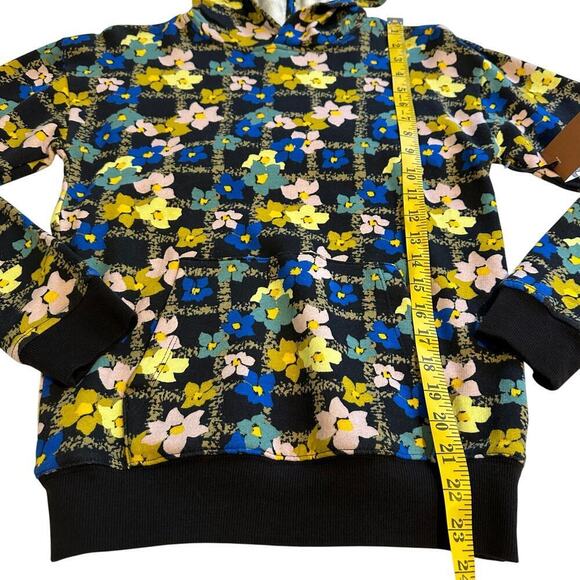 NWT Cristina Martinez Colorful Floral Hoodie Girls Large - Picture 5 of 8